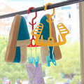 Multifunction movable hanging shoe racks hanger with clips